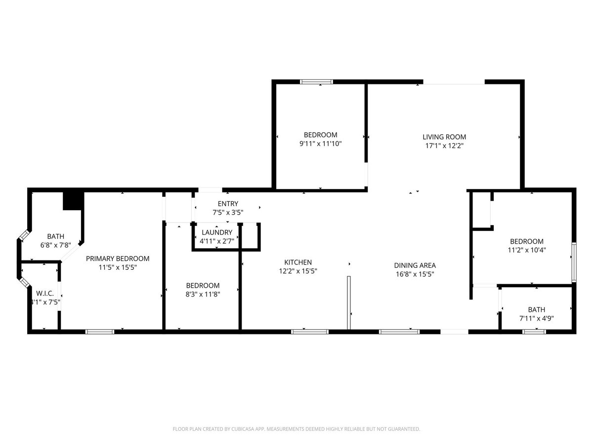 Living area at 181 Dobie Dr - 3 bed 2 bath home
