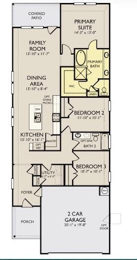 Living area at 181 Ranier Way - 3 bed 2 bath home