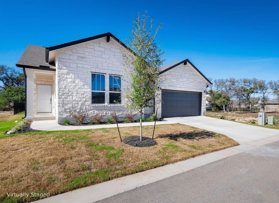 View 181 Soldier St in Anthem Cottages Condo 181 Soldier St - front exterior - Luxury home in Anthem Cottages Condo, Kyle, TX