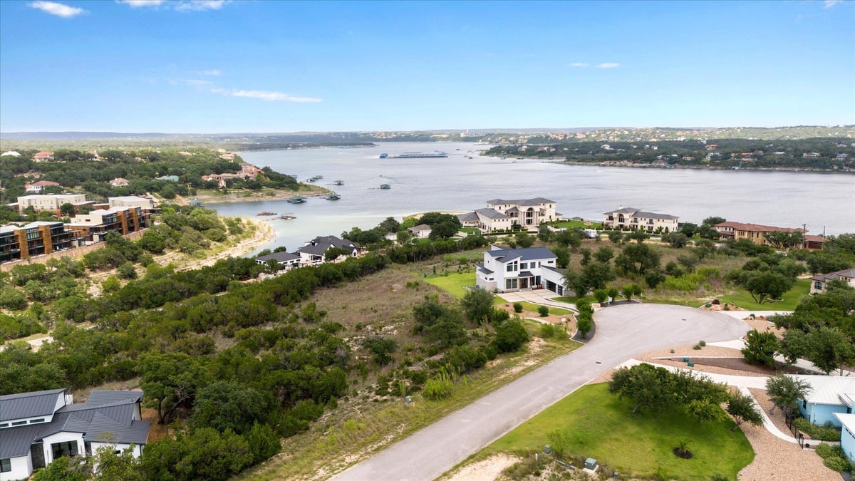View 18108 Cedar Sage CT in Waterford On Lake Travis Sec 6 18108 Cedar Sage CT - front exterior - Luxury lot in Waterford On Lake Travis Sec 6, Lago Vista, TX