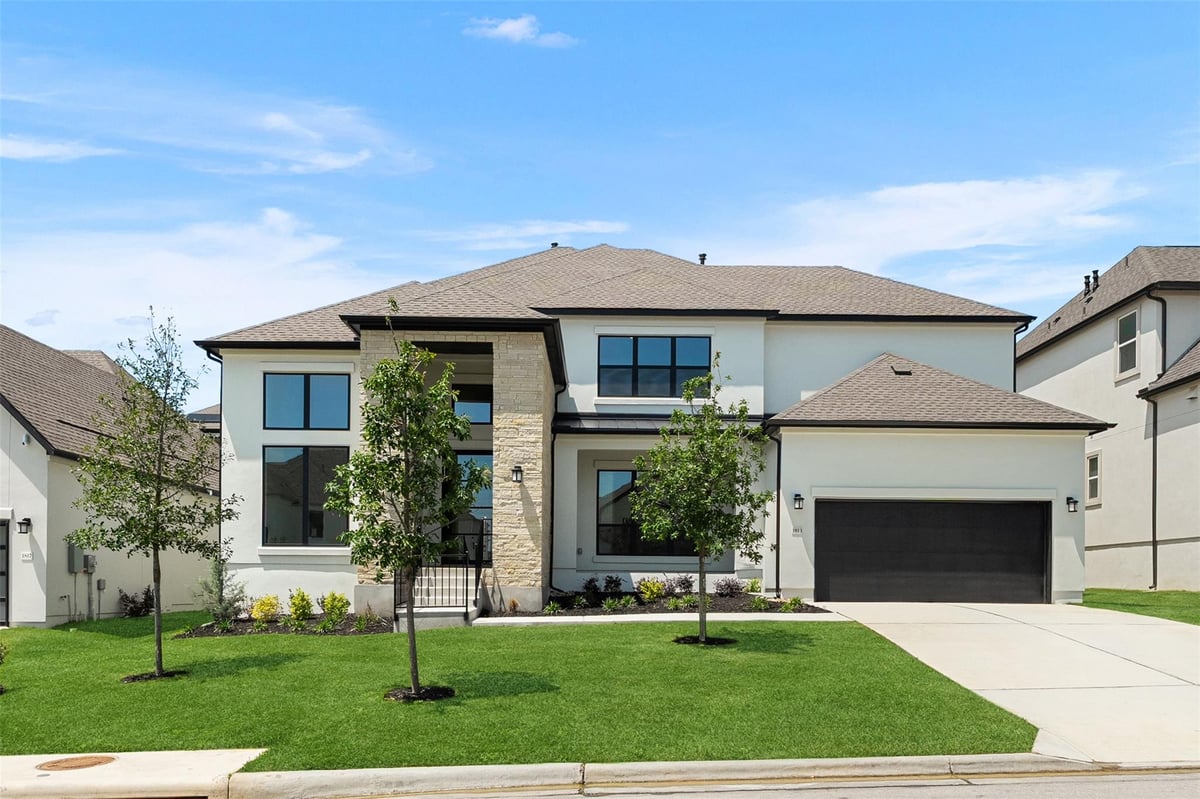 View 1813 Lucera Bnd in Travisso - Naples Collection 1813 Lucera Bnd - front exterior - Luxury home in Travisso - Naples Collection, Leander, TX