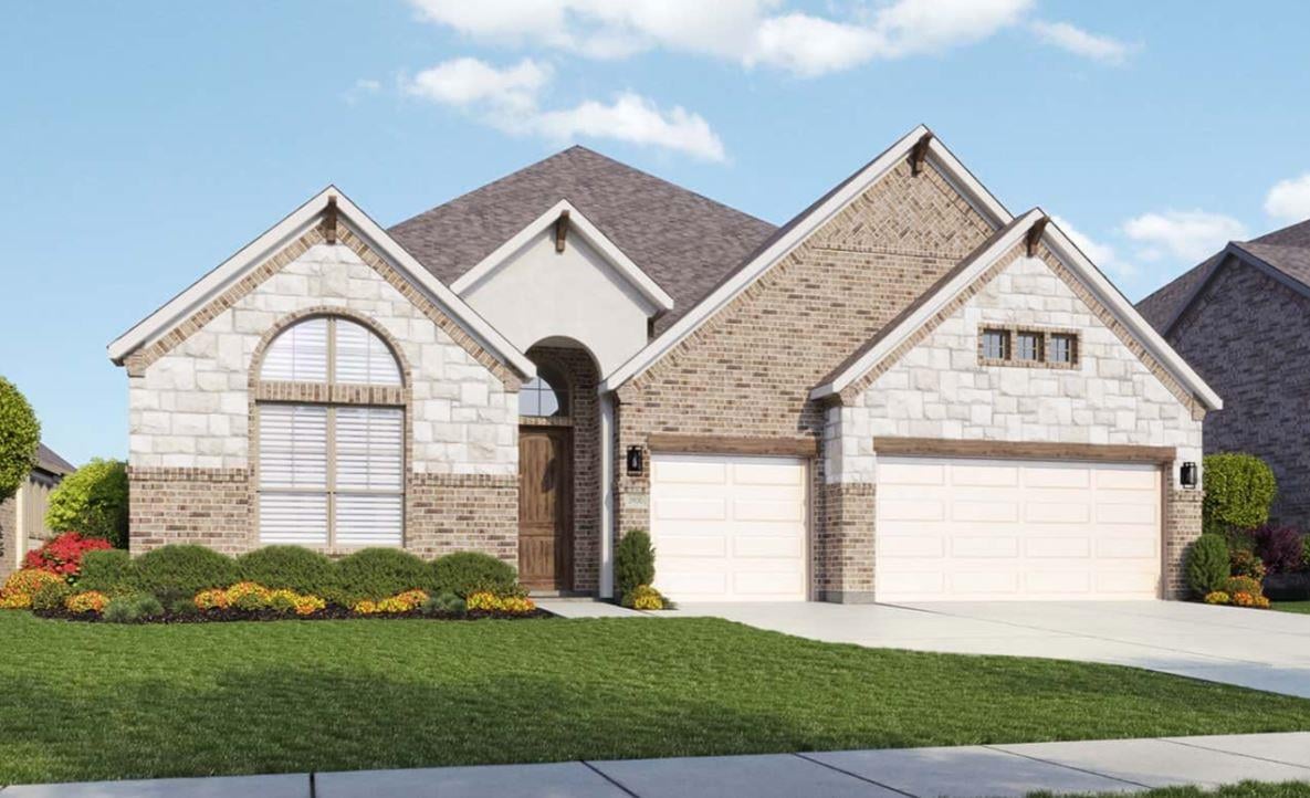 View 1816 Scenic Heights Ln in Retreat at San Gabriel 1816 Scenic Heights Ln - front exterior - Luxury home in Retreat at San Gabriel, Georgetown, TX