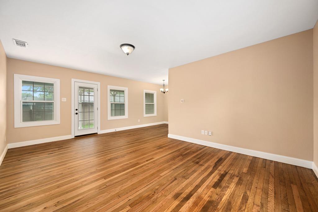 Primary bedroom at 1817 W 36th St - 3 bed 2 bath home
