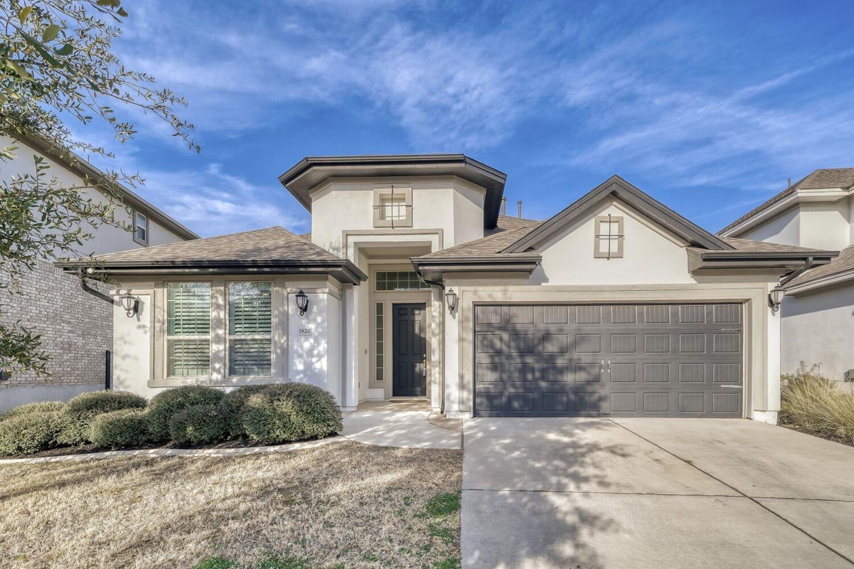 View 1820 Ficuzza Way in Travisso 1820 Ficuzza Way - front exterior - Luxury home in Travisso, Leander, TX