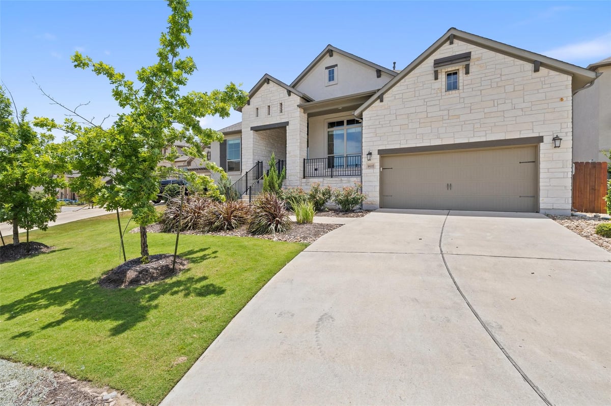 View 18227 Hewetson Cv in Sweetwater Ranch Sec 2 Village Aa 18227 Hewetson Cv - front exterior - Luxury home in Sweetwater Ranch Sec 2 Village Aa, Austin, TX