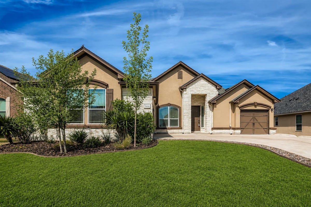 View 18308 Pencil Cactus DR in Spring Trails Ph 10 18308 Pencil Cactus DR - front exterior - Luxury home in Spring Trails Ph 10, Pflugerville, TX