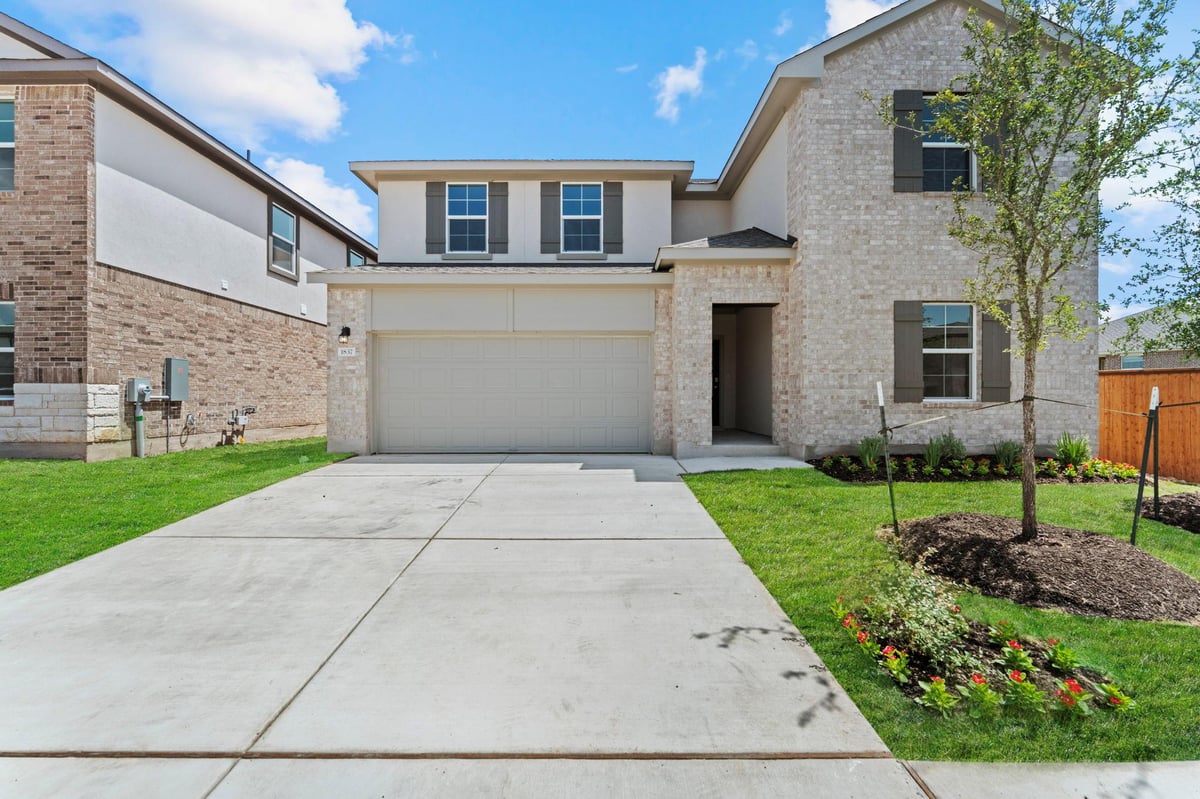 View 1837 Dandy Brush DR in Bar W Ranch 1837 Dandy Brush DR - front exterior - Luxury home in Bar W Ranch, Leander, TX