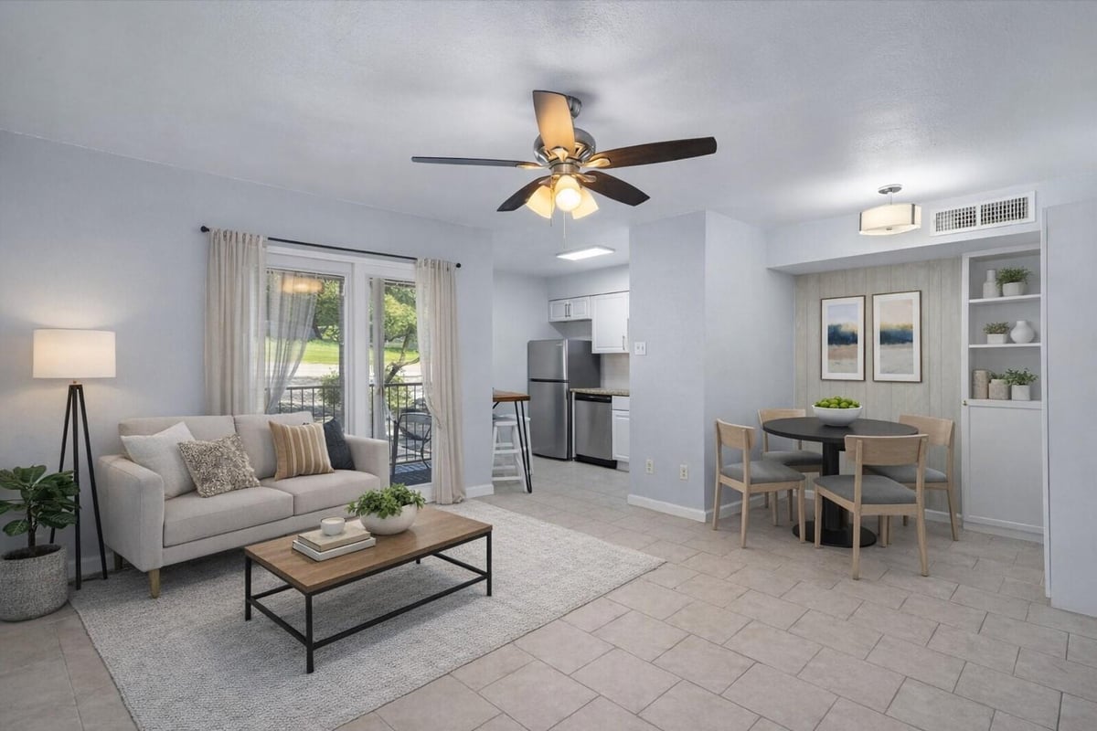 Living area at 1840 Burton Dr Unit #131 - 1 bed 1 bath home