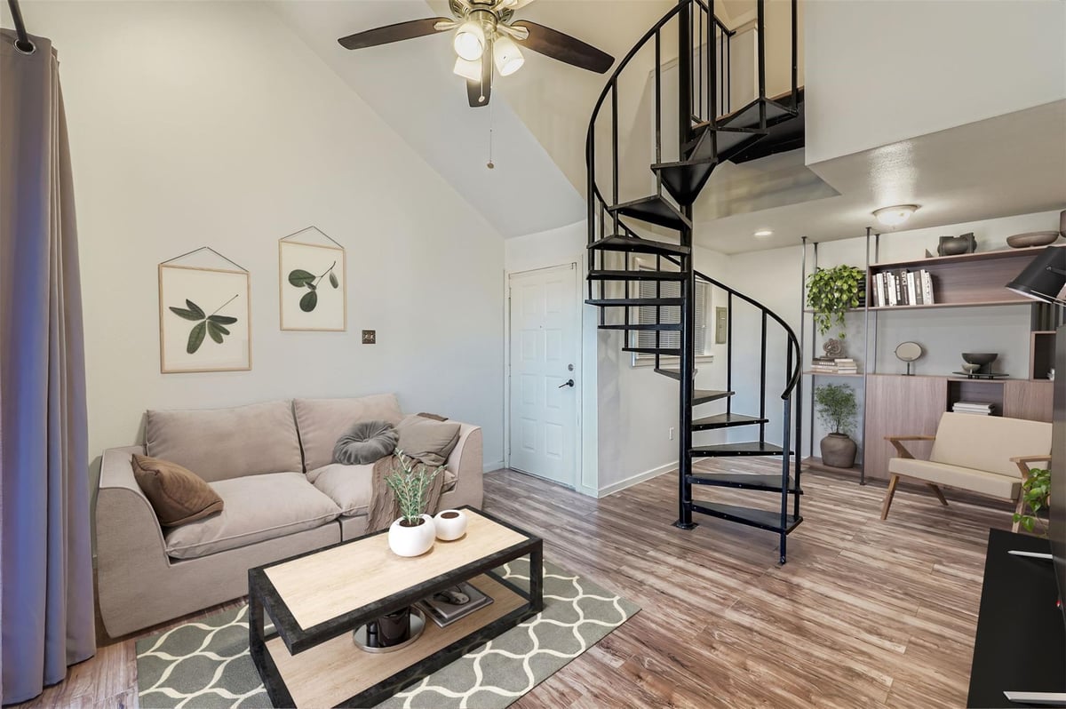 Living area at 1840 Burton Dr Unit #208 - 1 bed 1 bath home