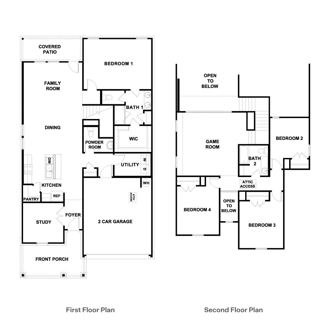 Living area at 1840  Crooked Creek St - 4 bed 2 bath home