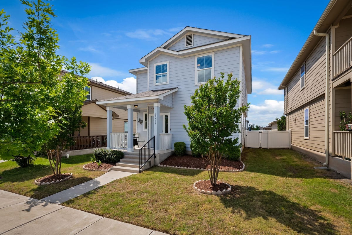 18416 Cumberland Gap St - front exterior - Luxury home in Highland Park Ph C Sec 2, Pflugerville, TX