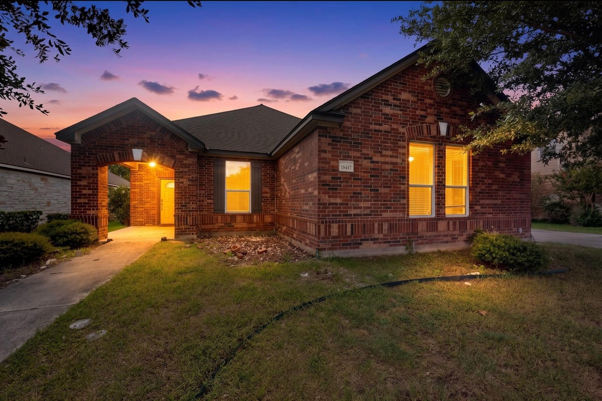 View 18417 Star Gazer WAY in Spring Trails Ph 01 18417 Star Gazer WAY - front exterior - Luxury home in Spring Trails Ph 01, Pflugerville, TX