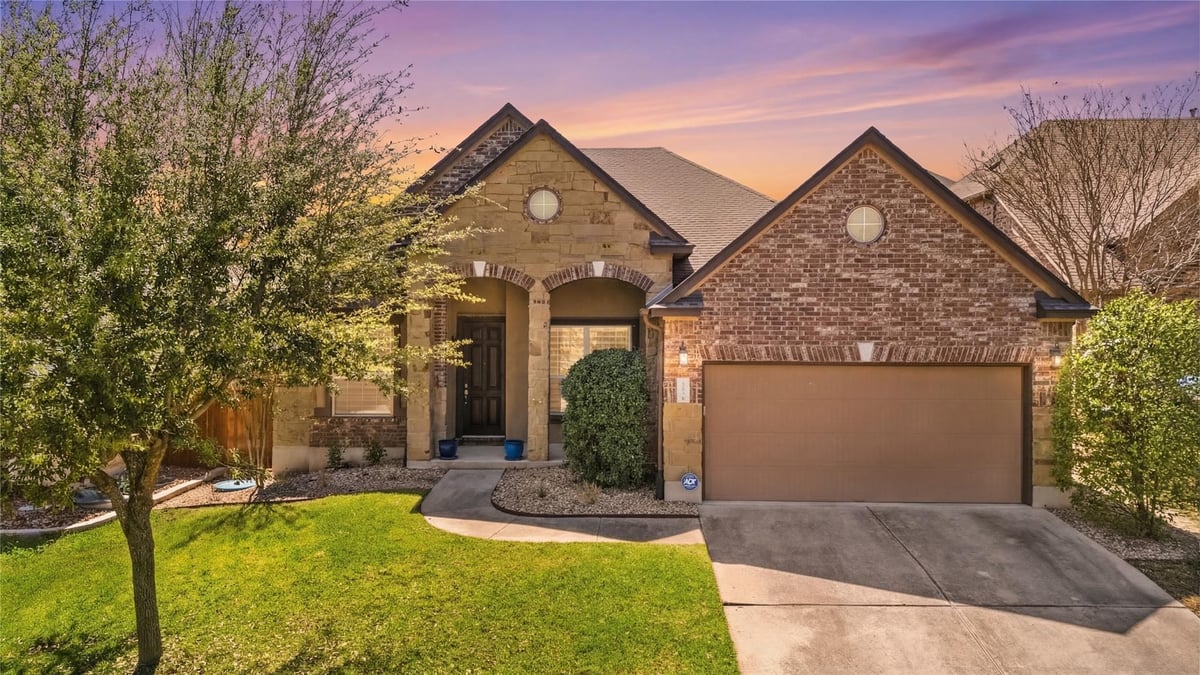 View 18421 Deep Well DR in Sweetwater Sec 1 Village H 18421 Deep Well DR - front exterior - Luxury home in Sweetwater Sec 1 Village H, Austin, TX