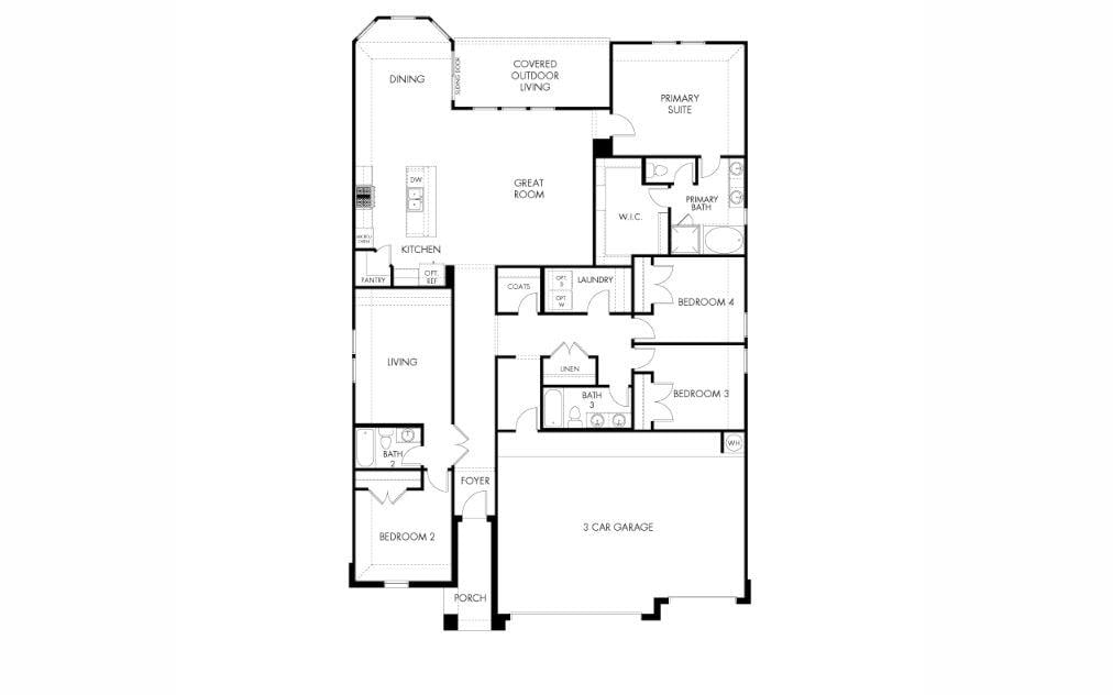 Living area at 185 Cathedral Mountain Dr - 4 bed 3 bath home