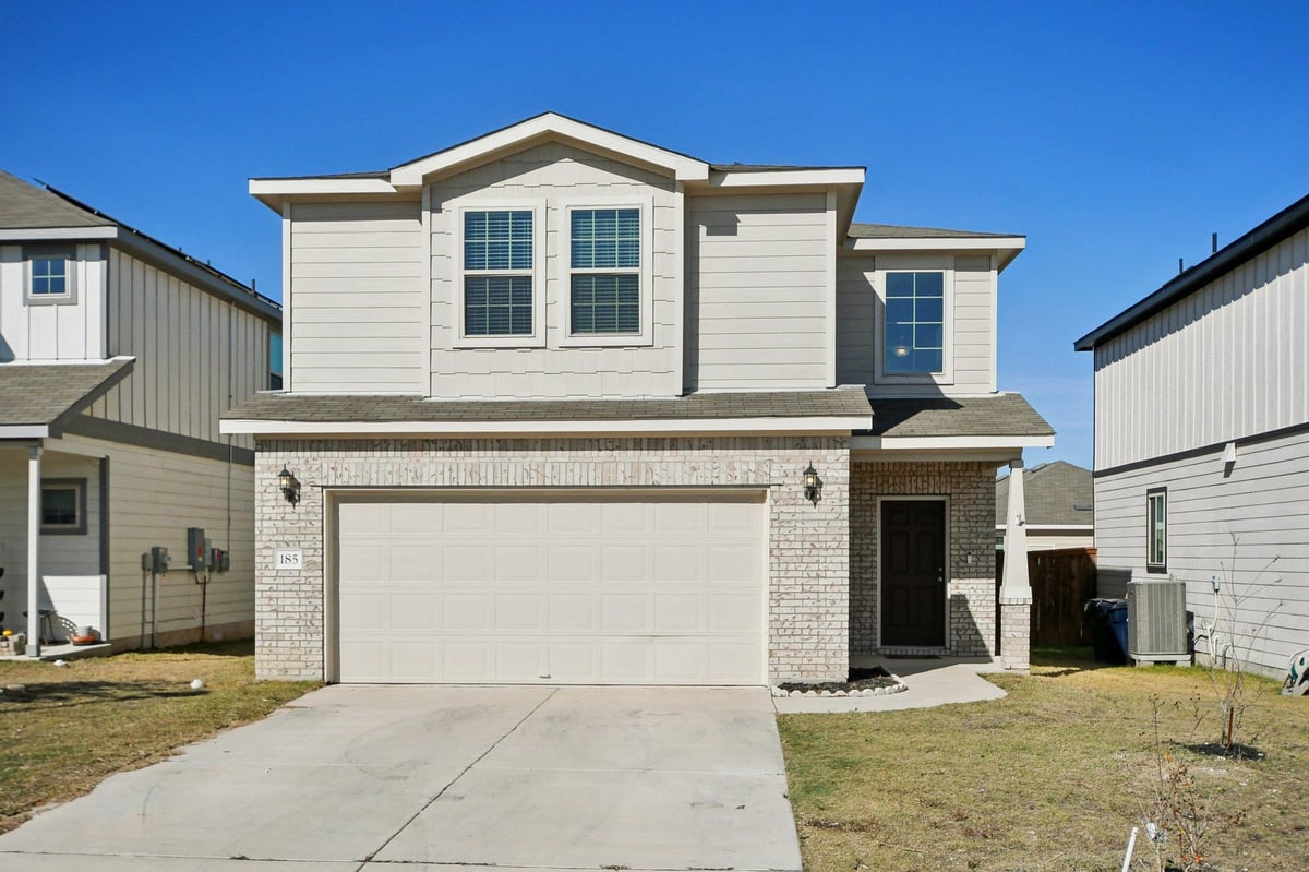 View 185 Katie Elder Dr in Sonterra 185 Katie Elder Dr - front exterior - Luxury home in Sonterra, Jarrell, TX