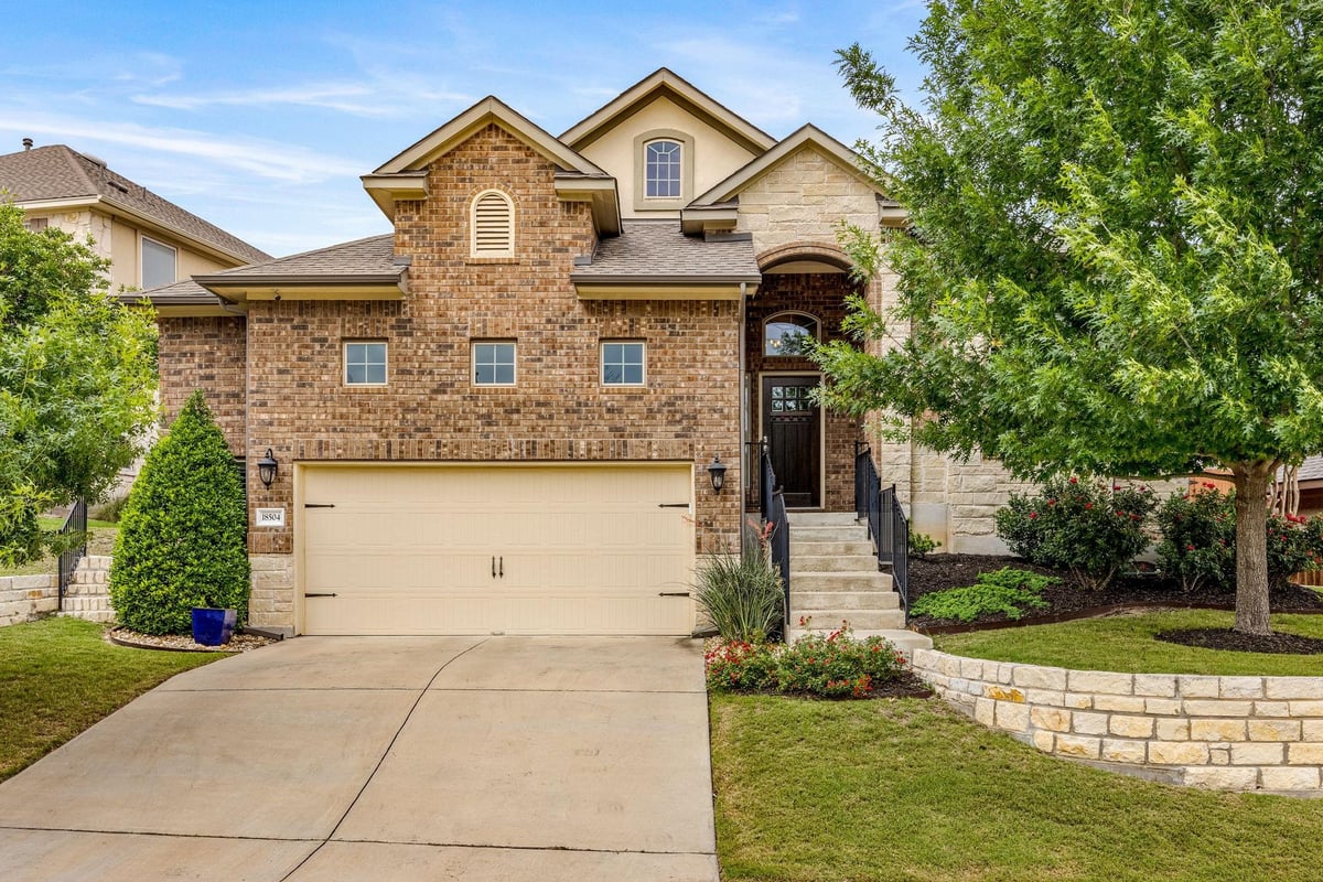 View 18504 McKay CV in Sweetwater Ranch Sec 1 Village 18504 McKay CV - front exterior - Luxury home in Sweetwater Ranch Sec 1 Village, Austin, TX