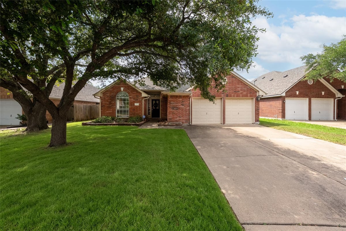 View 1853 Dapplegrey LN in Scofield Ph 06 Sec 04 1853 Dapplegrey LN - front exterior - Luxury home in Scofield Ph 06 Sec 04, Austin, TX