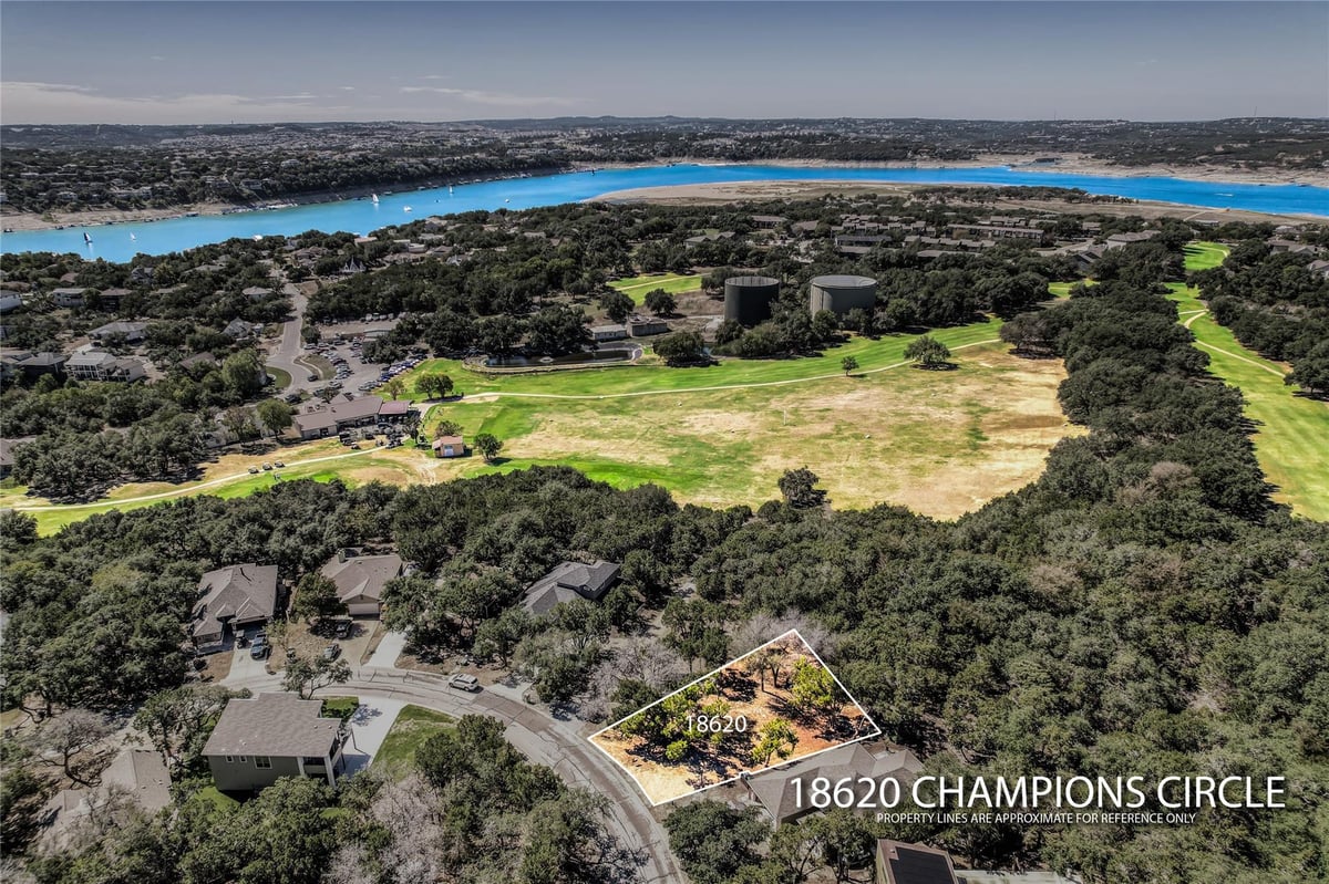 View 18620 Champions Cir in Point Venture Sec 02 18620 Champions Cir - front exterior - Luxury lot in Point Venture Sec 02, Point Venture, TX
