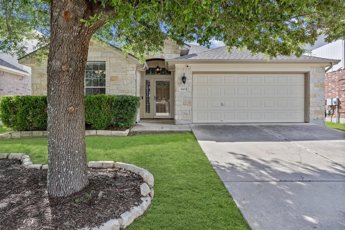 View 18653 Dry Pond DR in Villages Hidden Lake Ph 03A 18653 Dry Pond DR - front exterior - Luxury home in Villages Hidden Lake Ph 03A, Pflugerville, TX