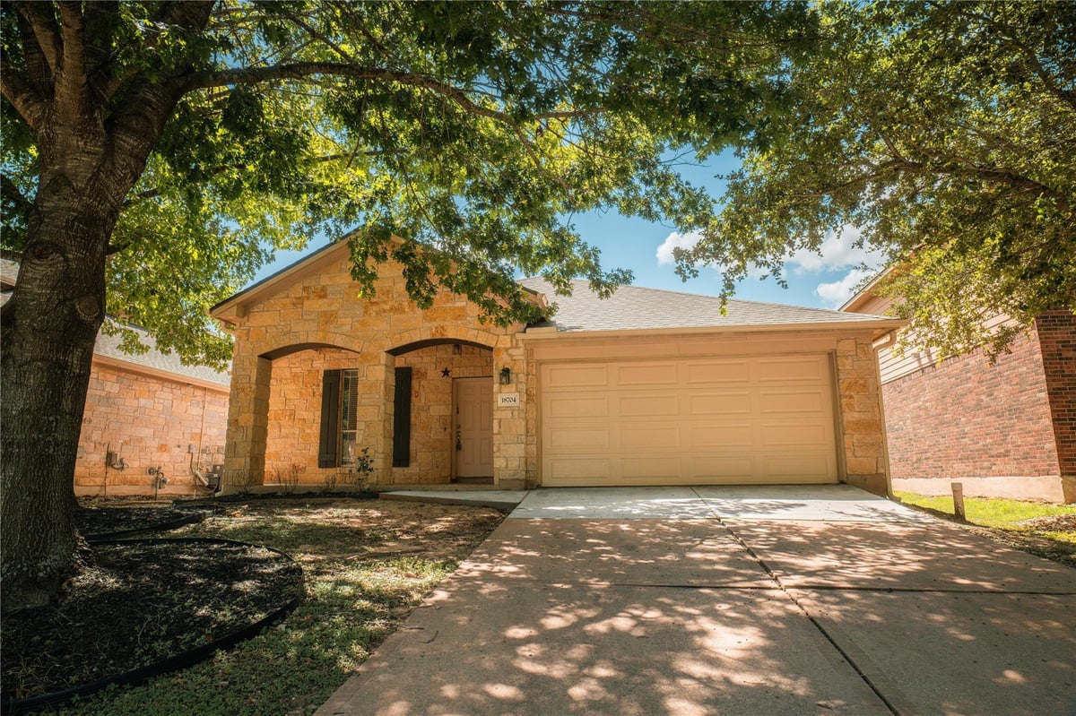 View 18704 Dry Pond DR in Villages of Hidden Lake 18704 Dry Pond DR - front exterior - Luxury home in Villages of Hidden Lake, Pflugerville, TX