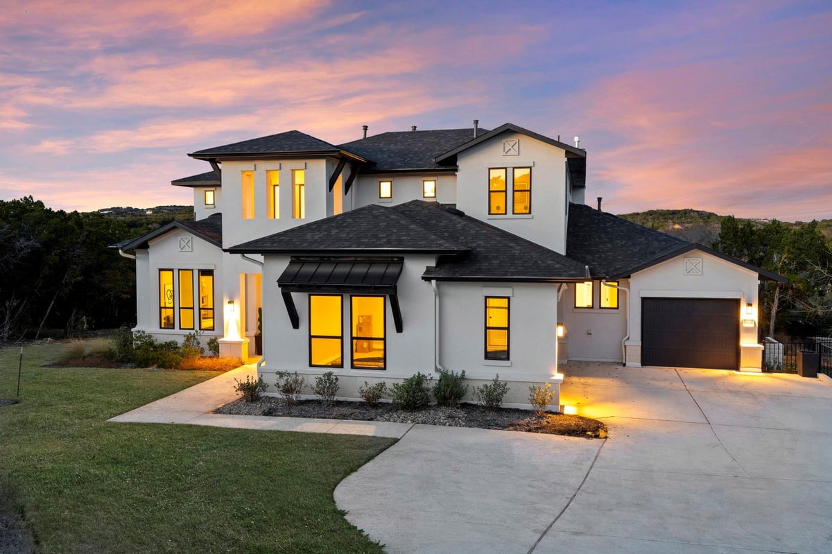 View 18724 Expedition Trl in Hollows Ph 3A 18724 Expedition Trl - front exterior - Luxury home in Hollows Ph 3A, Lago Vista, TX