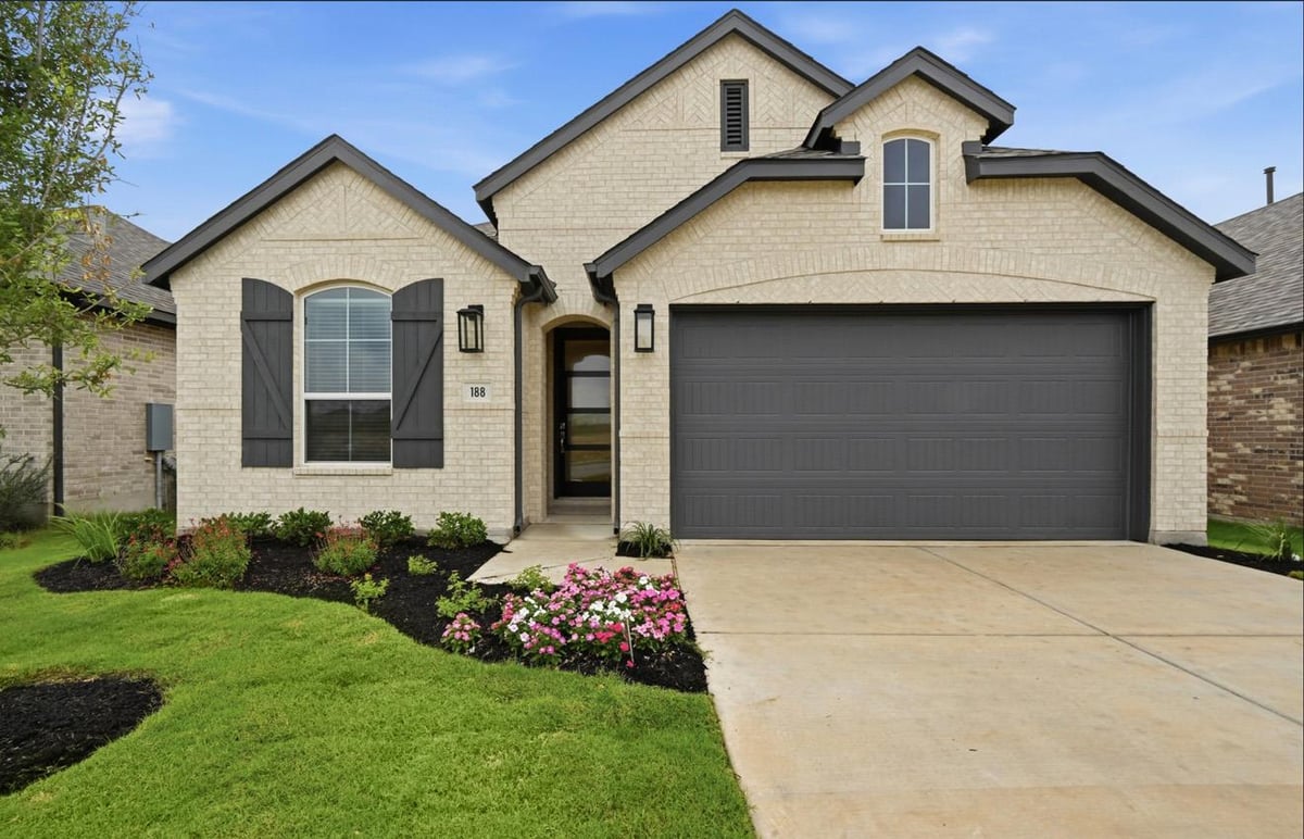 View 188 High Rock PASS in 6 Creeks at Waterridge 188 High Rock PASS - front exterior - Luxury home in 6 Creeks at Waterridge, Kyle, TX