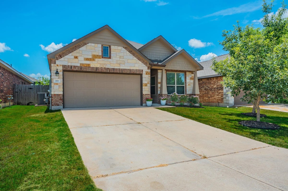 View 188 Shale CIR in Stonefield Sec Eight 188 Shale CIR - front exterior - Luxury home in Stonefield Sec Eight, Buda, TX