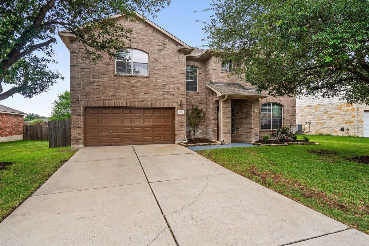 View 18800 Chrighton Castle BND in Highland Park North Ph C Sec 18800 Chrighton Castle BND - front exterior - Luxury home in Highland Park North Ph C Sec, Pflugerville, TX