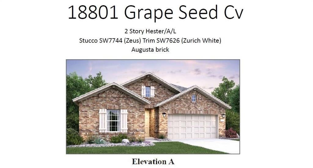View 18801 Grape Seed CV in Sweetwater 18801 Grape Seed CV - front exterior - Luxury home in Sweetwater, Austin, TX