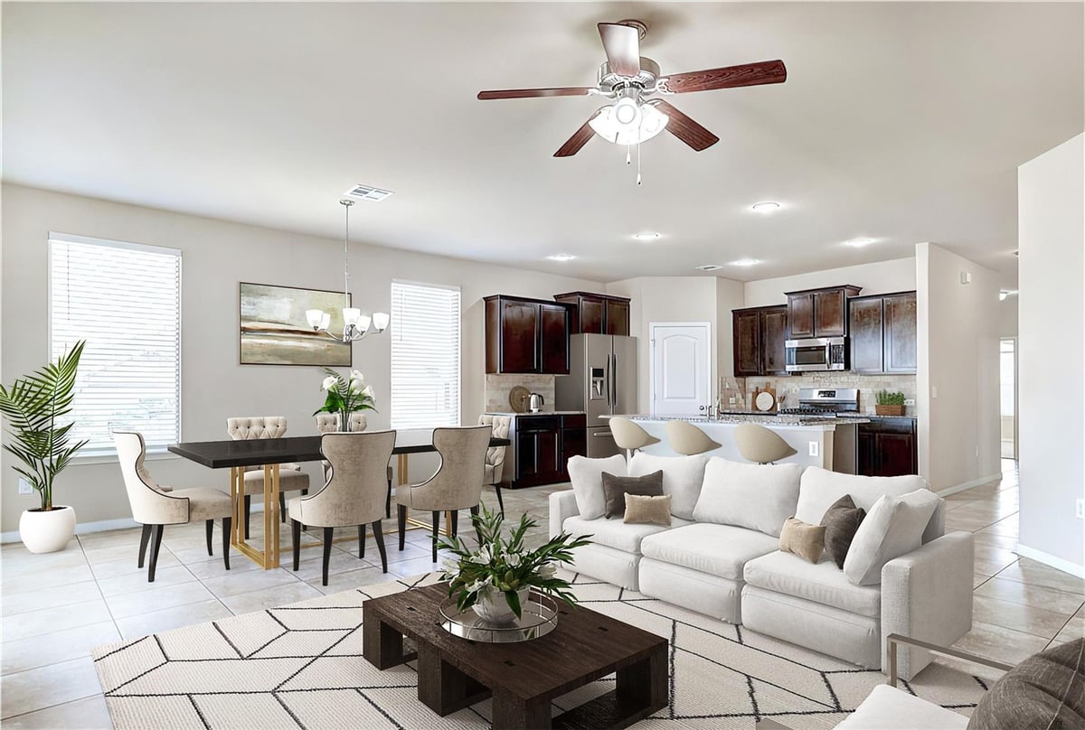 Living area at 1900 Alvarado Dr - 4 bed 3 bath home