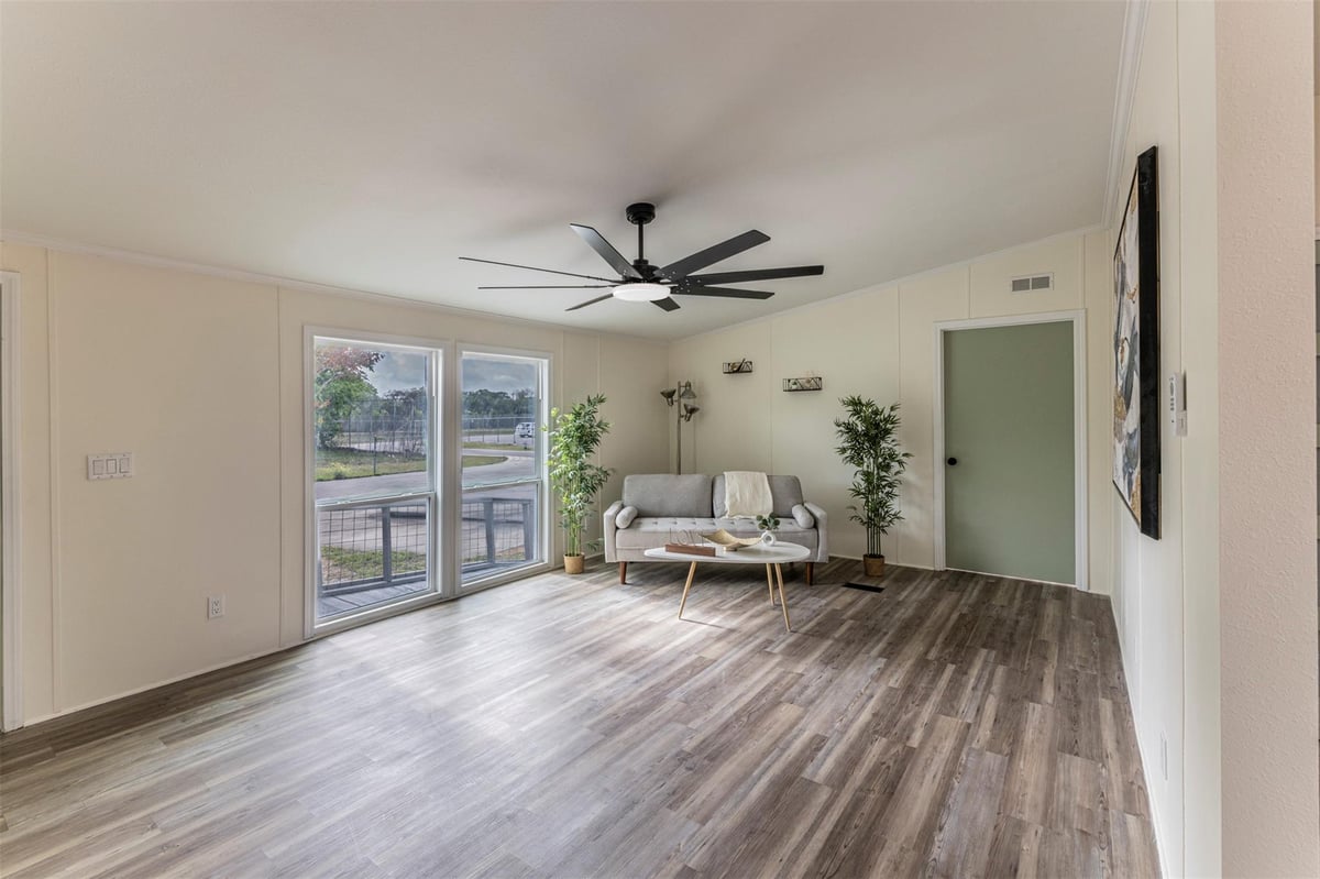 Living area at 1901 Pecan St - 3 bed 2 bath home