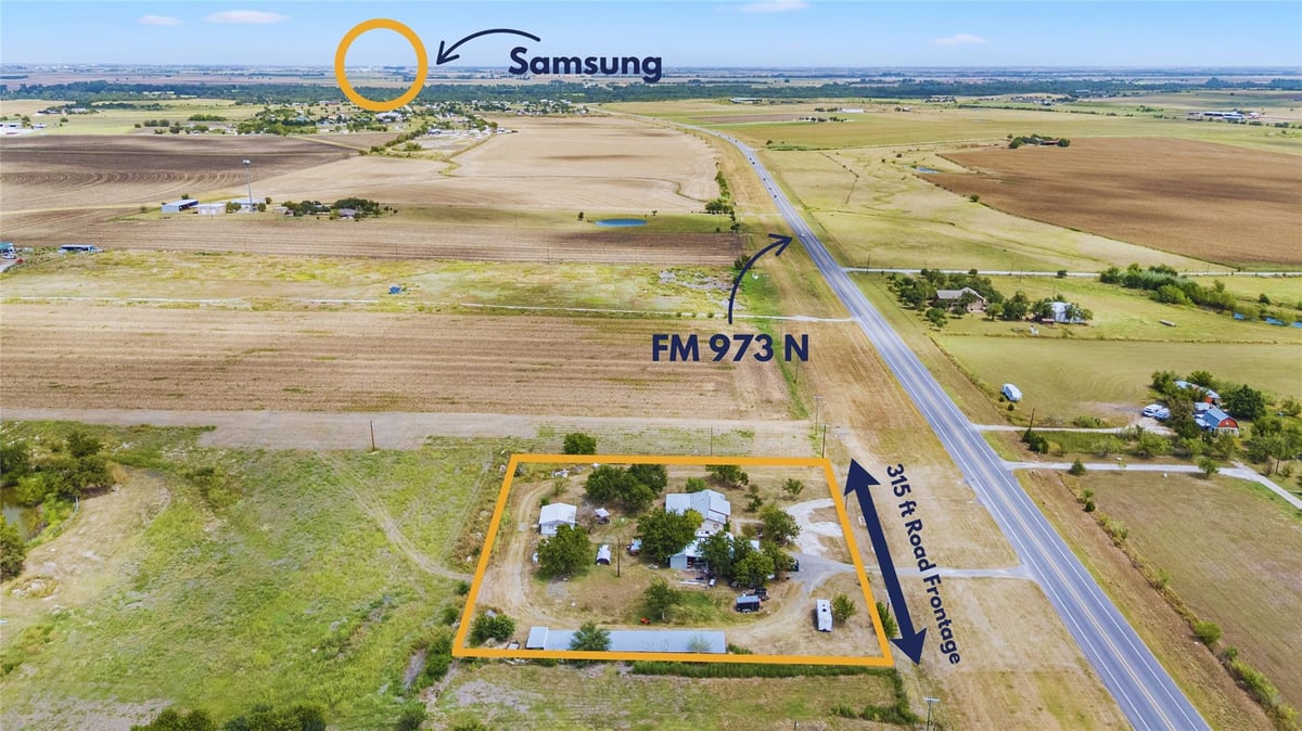View 19016 Fm 973 N 19016 Fm 973 N - front exterior - Luxury home in Coupland, TX