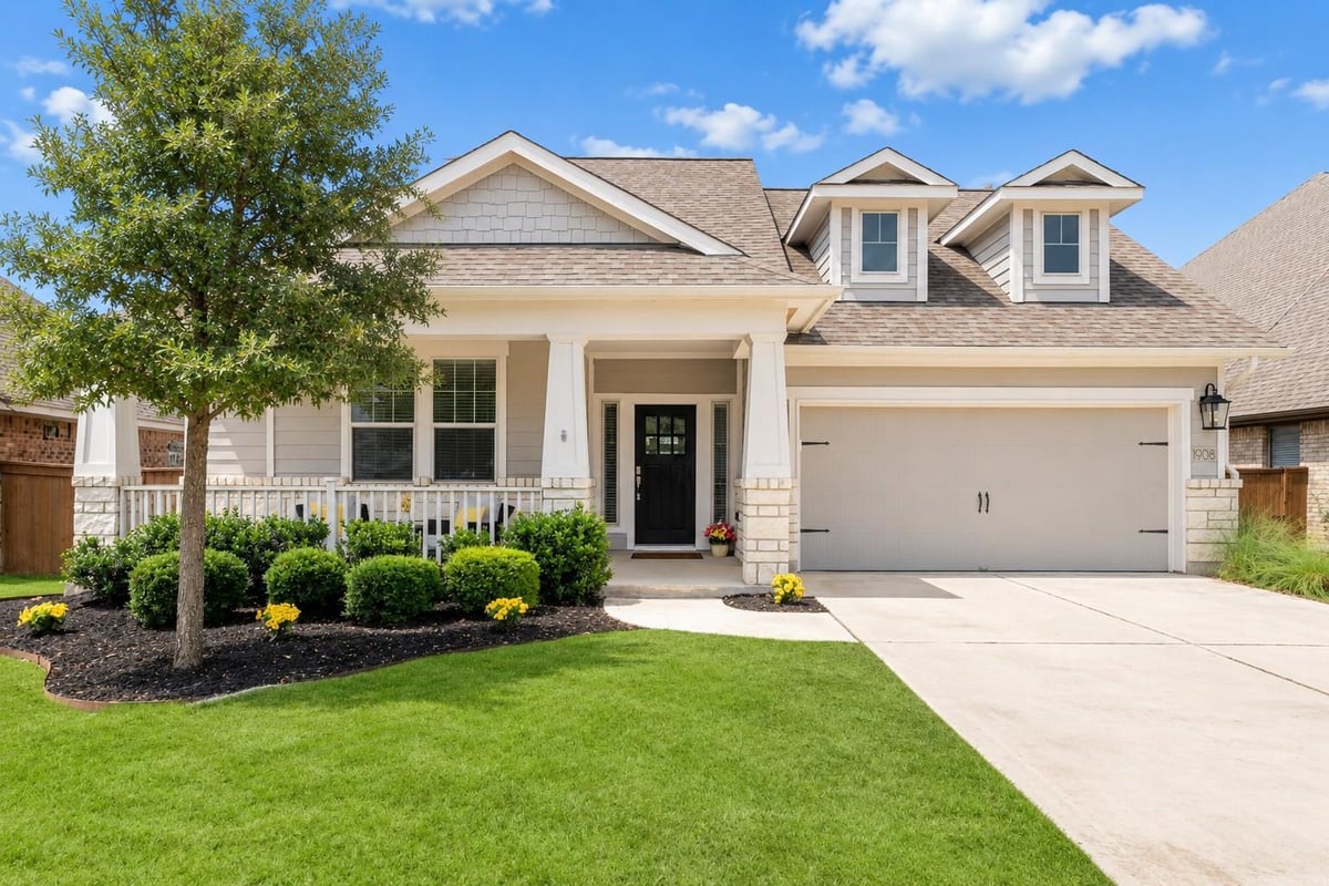 View 1908 Woolsey WAY in Bryson Ph 3 Sec 2 1908 Woolsey WAY - front exterior - Luxury home in Bryson Ph 3 Sec 2, Leander, TX