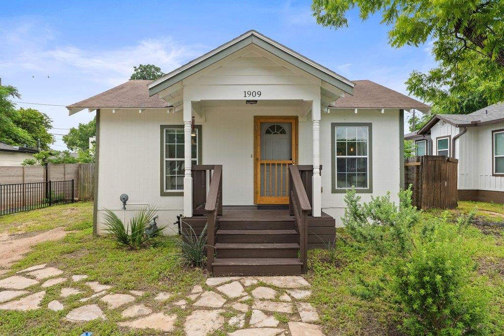 View 1909 College Row in Grandview Place 1909 College Row - front exterior - Luxury home in Grandview Place, Austin, TX