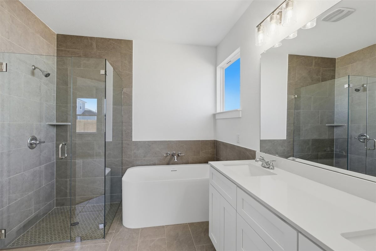 Bathroom at 19101 Sedge Wren Ariel Elena Ln - 5 bed 4 bath home