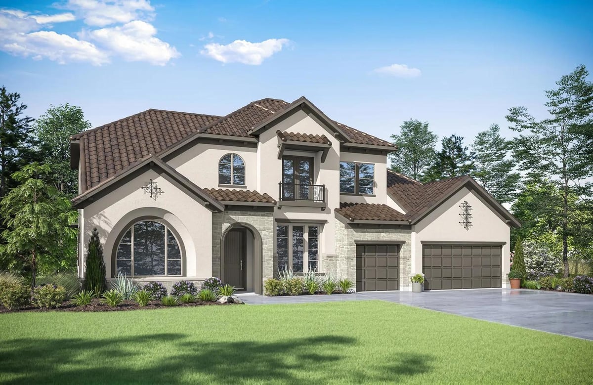 1912 Crimson Sunset Dr - front exterior - Luxury home in Wolf Ranch - 70', Georgetown, TX