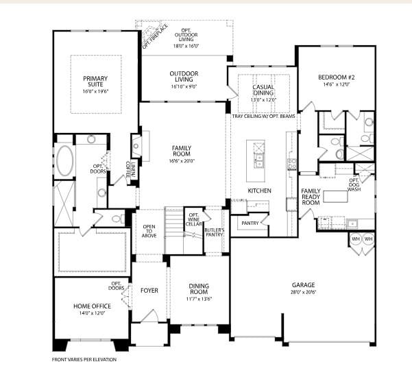 Living area at 1912 Crimson Sunset Dr - 5 bed 4 bath home