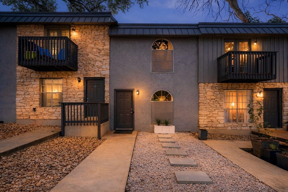 View 1912 Lightsey RD Unit #5 in 1912 Lightsey Condominiums 1912 Lightsey RD Unit #5 - front exterior - Luxury home in 1912 Lightsey Condominiums, Austin, TX
