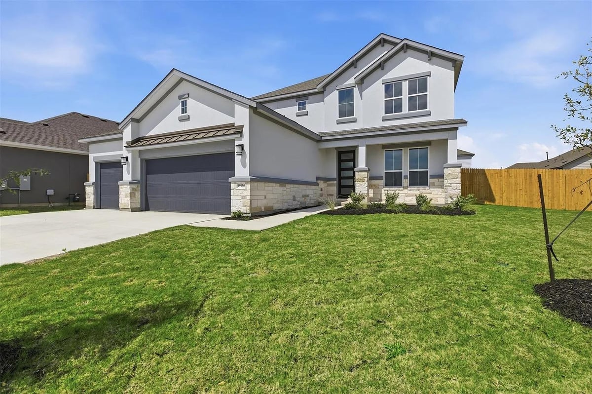 View 19124 Ariel Elena WAY in Enclave/Cele Sec 2 19124 Ariel Elena WAY - front exterior - Luxury home in Enclave/Cele Sec 2, Pflugerville, TX