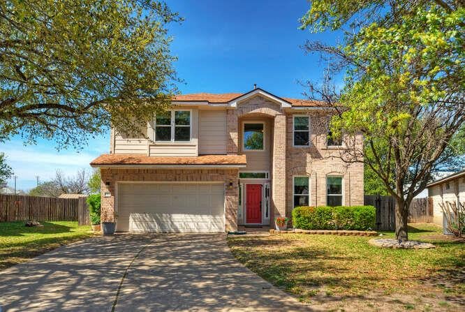 View 1913 Avante Dr in Woods At Carriage Hills Sec 2 1913 Avante Dr - front exterior - Luxury home in Woods At Carriage Hills Sec 2, Cedar Park, TX