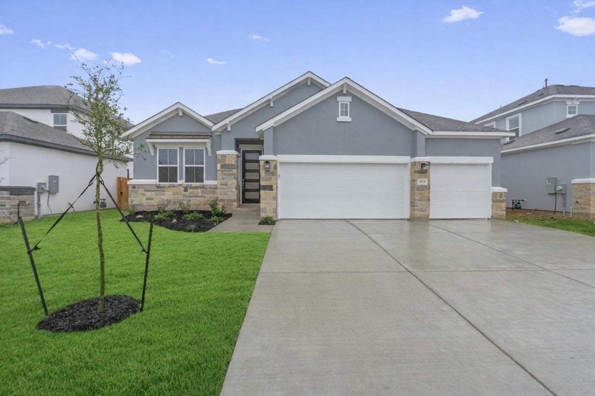 View 19132 Ariel Elena WAY in Enclave at Cele 19132 Ariel Elena WAY - front exterior - Luxury home in Enclave at Cele, Pflugerville, TX