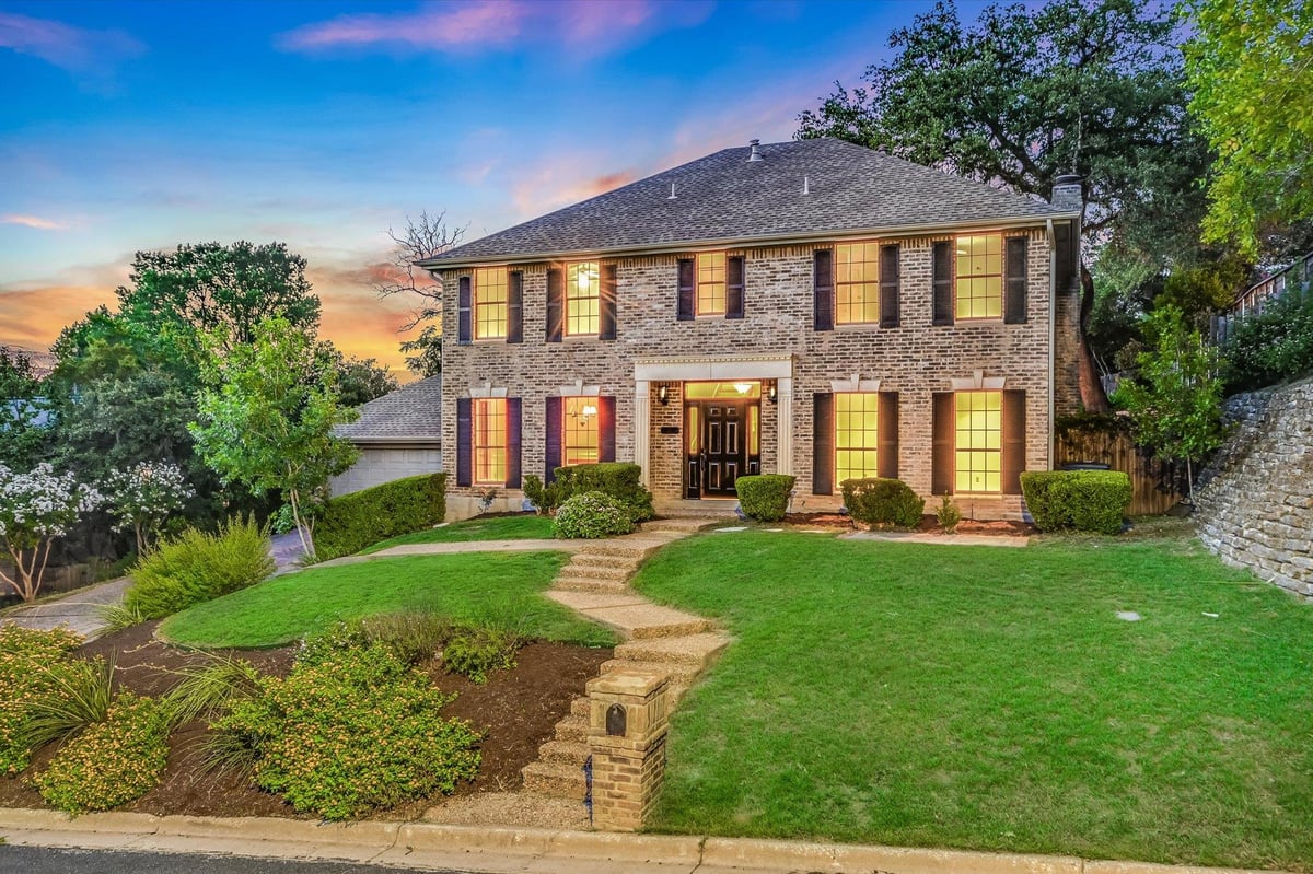 View 1915 Holly Hill Dr in Beecave Woods Sec 04 1915 Holly Hill Dr - front exterior - Luxury home in Beecave Woods Sec 04, Austin, TX
