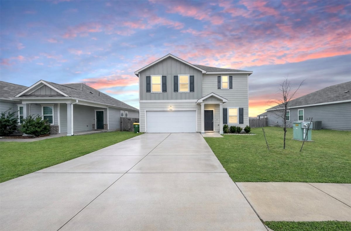 View 19221 Nathan Scott Way in Presidential Heights Ph 2 19221 Nathan Scott Way - front exterior - Luxury home in Presidential Heights Ph 2, Manor, TX