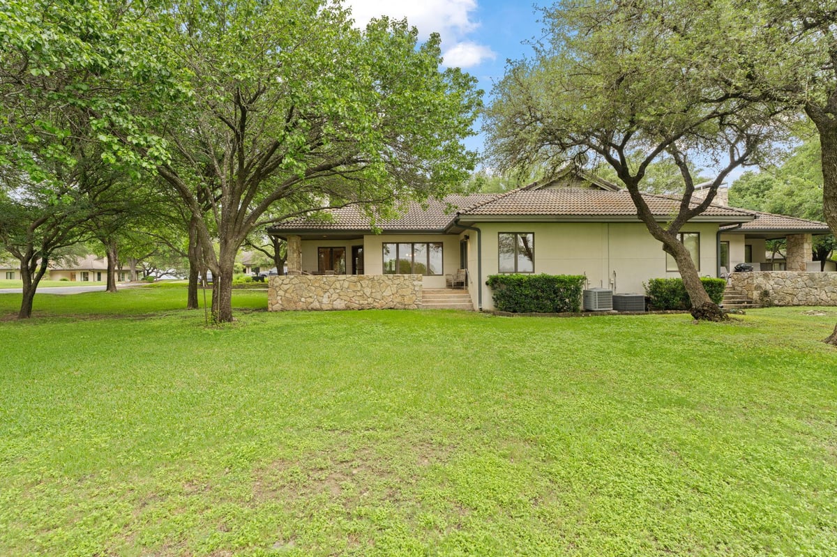 View 1927 Clubhouse Hill Dr Unit #14 in Ranch Sec 12-A 1927 Clubhouse Hill Dr Unit #14 - front exterior - Luxury home in Ranch Sec 12-A, Spicewood, TX