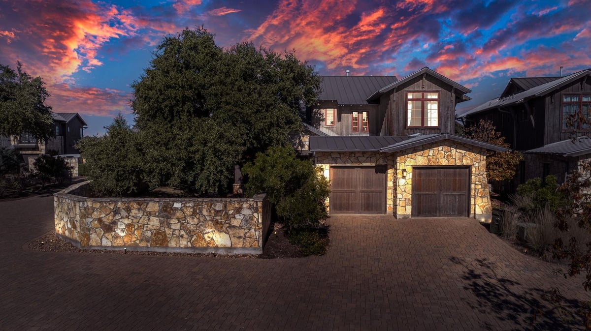 19404 Bold Venture Dr Unit #17 - front exterior - Luxury home in Reserve at Lake Travis, Spicewood, TX