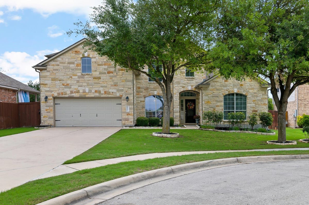 View 19405 Sangremon Way in Avalon Ph 03 19405 Sangremon Way - front exterior - Luxury home in Avalon Ph 03, Pflugerville, TX