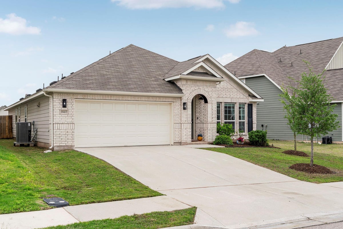 View 19412 Forman Dr in Vine Creek 19412 Forman Dr - front exterior - Luxury home in Vine Creek, Pflugerville, TX