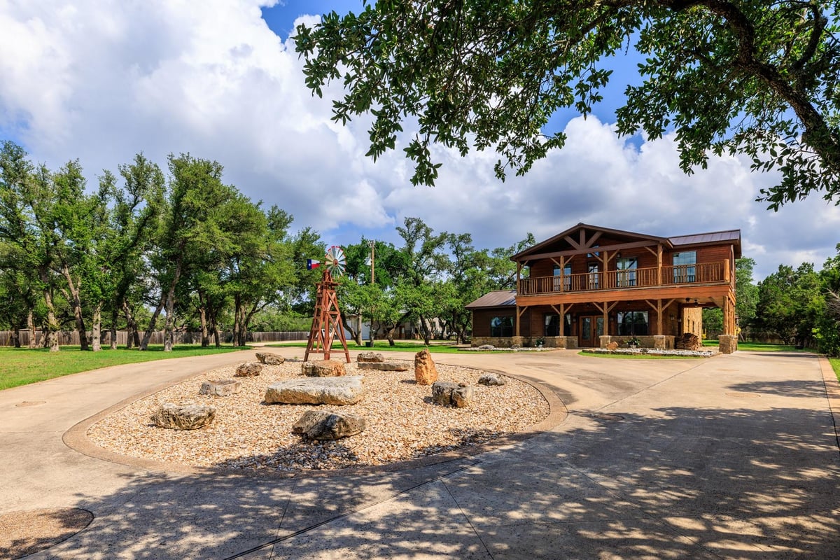 19505  Fm 150 W - front exterior - Luxury home in Driftwood, TX