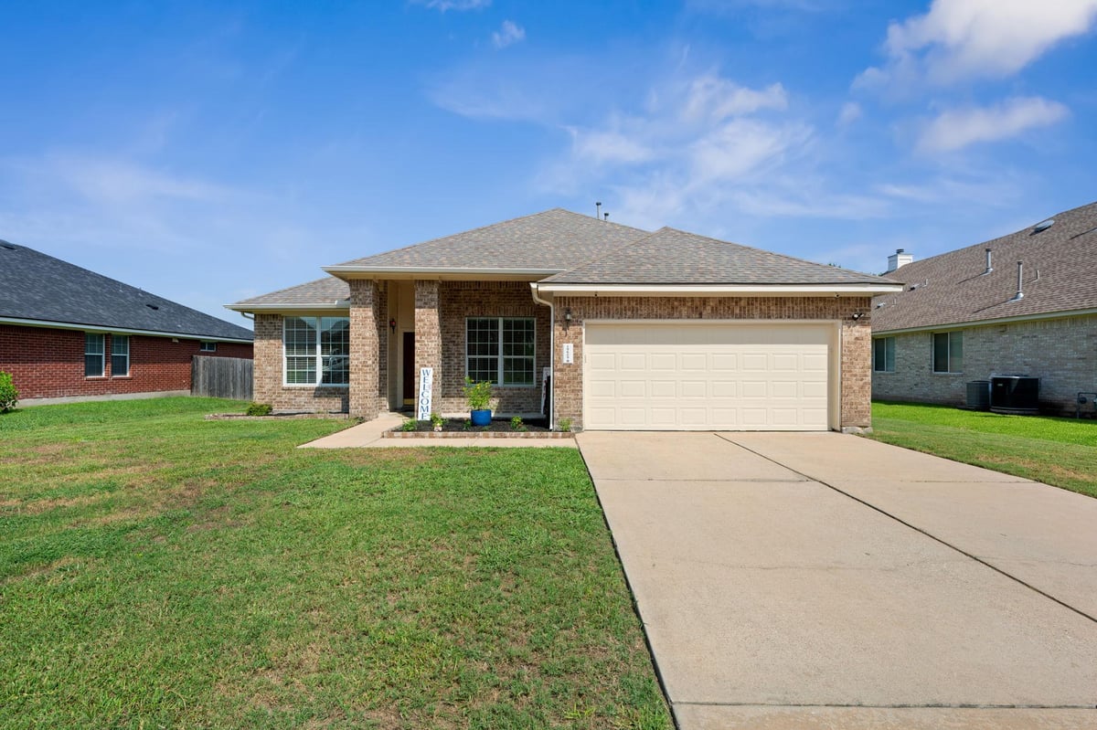 View 19609 Vilamoura ST in Fairways Blackhawk Ph 04 19609 Vilamoura ST - front exterior - Luxury home in Fairways Blackhawk Ph 04, Pflugerville, TX