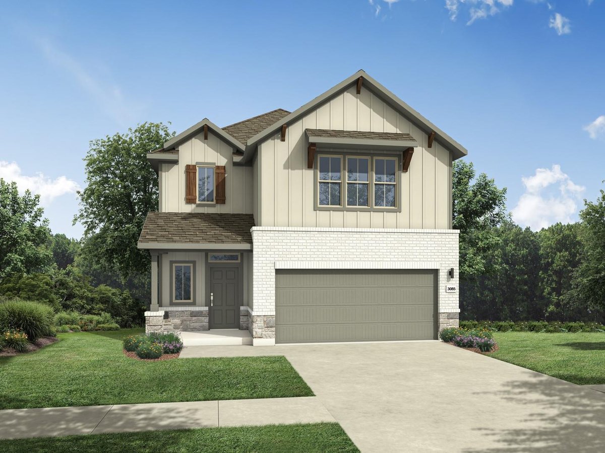 197 Hornet ST - front exterior - Luxury home in Trinity Ranch, Elgin, TX